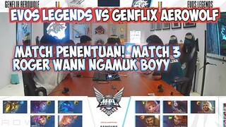 EVOS NGAMUK WOI GENFLIX GA DIKASIH AMPUN. EVOS LEGENDS VS GENFLIX AEROWOLF MATCH 3 MPL ID S6