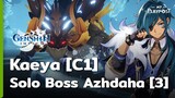 Genshin Impact Kaeya [C1] Solo Boss Azhdaha [น้ำ น้ำแข็ง]