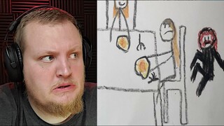 3 Disturbing Children's Drawings with Backstories - (Mr Nightmare) REACTION!!!