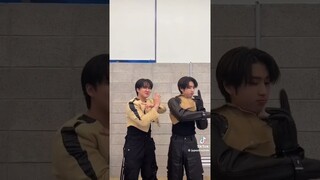 Changbin And Han Challenge "Wop" #ytshorts #youtubeshorts #recommended #shorts #shortsvideo