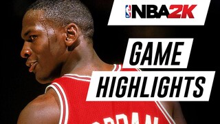 MICHAEL JORDAN GAME HIGHLIGHTS - NBA 2K - CHICAGO BULLS