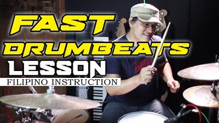 DRUM LESSON | Paano gumawa ng FAST DRUMBEATS | with Blue Arjona