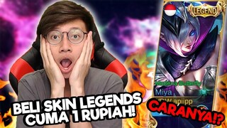 CARA BELI SKIN LEGENDS CUMA 1 RUPIAH ! - MOBILE LEGENDS INDONESIA