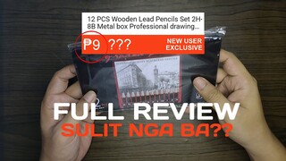 9 Pesos Graphite Pencils 12pcs REVIEW | Tagalog