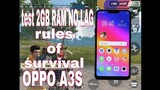 Oppo a3s test game rules of survival no lag 2GB ram storage 16 GB