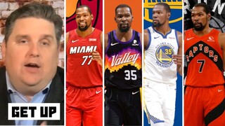 Brian breaks down Nick's top 4 landing spots for Kevin Durant:1. Heat 2. Suns 3. Warriors 4. Raptors