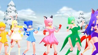 【MMD東京ミュウミュウ】ミュウミュウで好き!雪!本気マジック