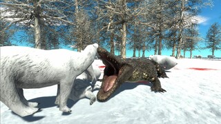 PURUSSAURUS HUNTING IN ICELAND - Animal Revolt Battle Simulator