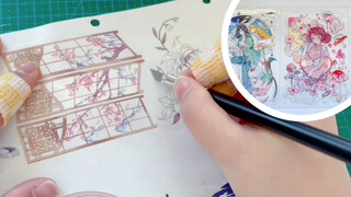 【Painting journal】Univeral formula for transparent cards