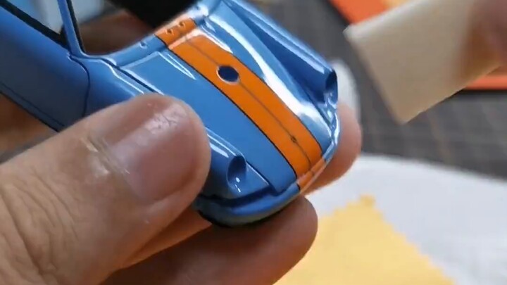 Episode 2: Polishing the car shell - Alpha Model 1/43 Porsche Singer 911 resin model kit, Gulf Oil c