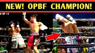 NEW! OPBF CHAMPION ang LABANAN ng DALAWANG mandirigma na pinoy