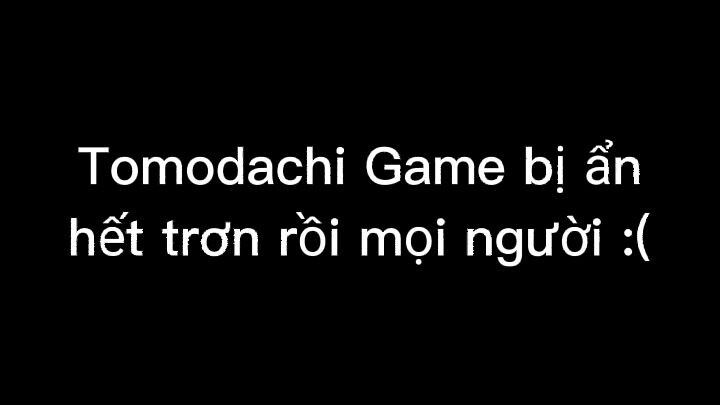 Thông báo về Tomodachi Game
