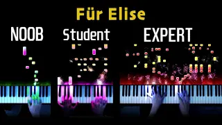 5 Levels of Für Elise (Piano)