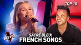 FRENCH songs in non-French-speaking countries in the Blind Auditions of The Voice | TOP 10