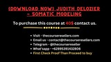 [Download Now] Judith Delozier - Somatic Modeling
