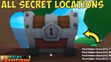 All Hidden Chests Locations in Update 3 of Anime Champions Sim| Roblox