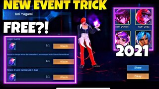 TRICKS FOR FREE KOF SKIN MOBILE LEGENDS | NEW EVENT MOBILE LEGENDS 2021 - NEW EVENT FREE SKIN ML