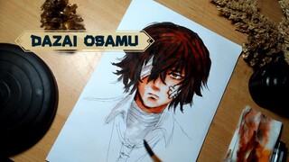 yuk drawing + coloring 🎨DAZAI with water colour