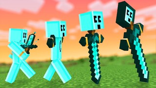 Minecraft but you can Become Weapons