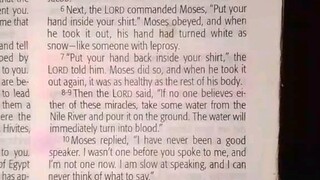 Daily Verse.                  Exodus 4:6-9