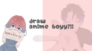 Draw anime boy?!! [Random chara>>>Digital Art]