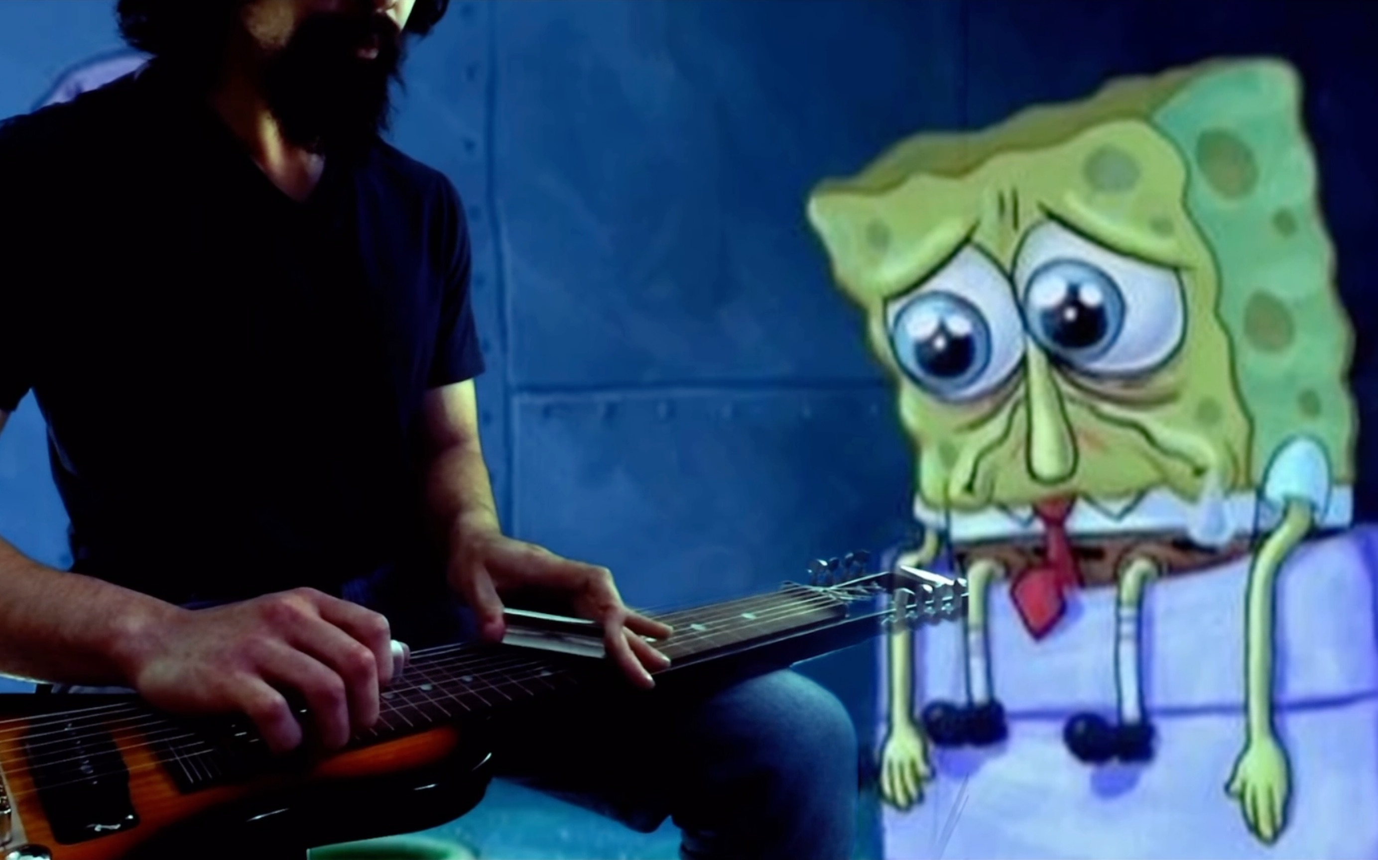 sad song with SpongeBob - BiliBili