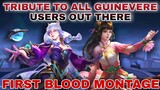 GUINEVERE FIRST BLOOD MONTAGE | TOP GLOBAL  IMMORTAL! | MOBILE LEGENDS