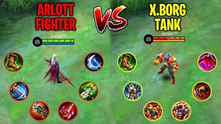 Arlott Fighter Vs Xborg Tank