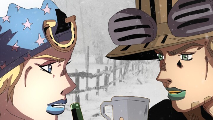 【JOJO】แอนิเมชั่นการดื่มท่ามกลางหิมะ