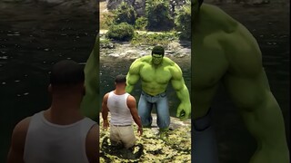 Franklin save Hulk #sinchan #doraemon #mahigamezone #gta5