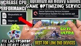 Increase FPS + CPU + Battery Life Optimize Game Service Fix Lag Fpsdrop In All Heavy Games 60 Fps