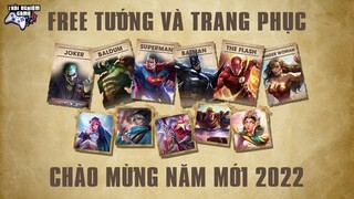 [Liên quân] FREE 6 Tướng và 5 Trang Phục (toàn server) LẬP CHIẾN ĐỘI - CẢ HỘI NHẬN SKIN #TNGnews