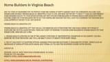 Home Builders In Virginia Beach