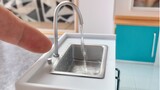 [Miniatur] Dapur mini, wastafel pasokan air listrik buatan sendiri