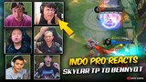 INDO PRO PLAYERS and STREAMERS REACTION on SKYLAR ICONIC TAUNT. . . 😮