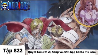 One Piece Tập 822 | Quyết tâm rời đi Sanji và cơm hộp bento mũ rơm | Đảo Hải Tặc Tóm Tắt Nhanh