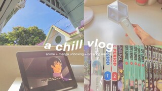 a chill vlog 💌 || what manga I’ve reserved/ordered, manga unboxing, anime, jjk, exo cb ☁️