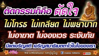 ตัดกรรมคือตัดใจ ไม่โกรธ ไม่เกลียด ไม่พยาบาท ไม่อาฆาต ไม่จองเวร ระงับภัย  #หลวงพ่อสนอง_กตปุญโญ