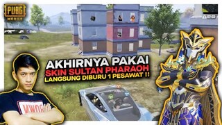 PRANK RANDOM PAKAI SKIN SULTAN PHARAOH LEGEND , LANGSUNG DIBURU 1 PESAWAT !! - PUBG MOBILE