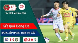 Kết quả bóng đá Vòng 20 Giải VĐQG Việt Nam V.League 2022