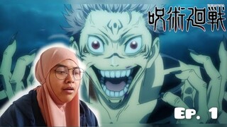 First time react to Jujutsu Kaisen | Episode 1