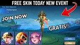 CLAIM FREE SKIN EVENT TODAY IN MOBILE LEGENDS | MUST JOIN! | SAJIDCHGAMING