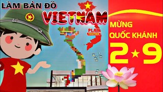 Chào mừng Quốc Khánh 2/9 xây bản đồ Việt Nam trong Play Together | Nhà của tui tập 2