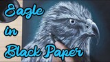 How to Draw White Eagle + Black Paper