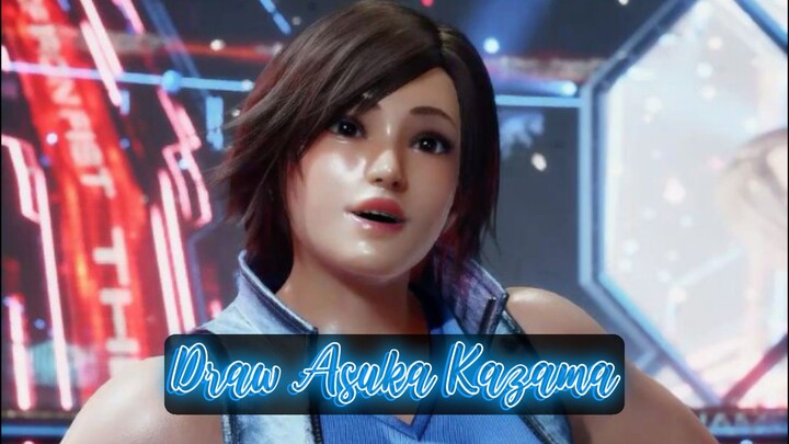 Si cantik ini membuatku terngiang-ngiang 😵😵 | Draw Asuka Kazama 💙💙