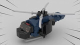 Small transformable building block helicopter