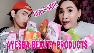 AYESHA BEAUTY PRODUCTS REJUVENATING SET FOR PIMPLES AND GLASS SKIN impression | beki lovers