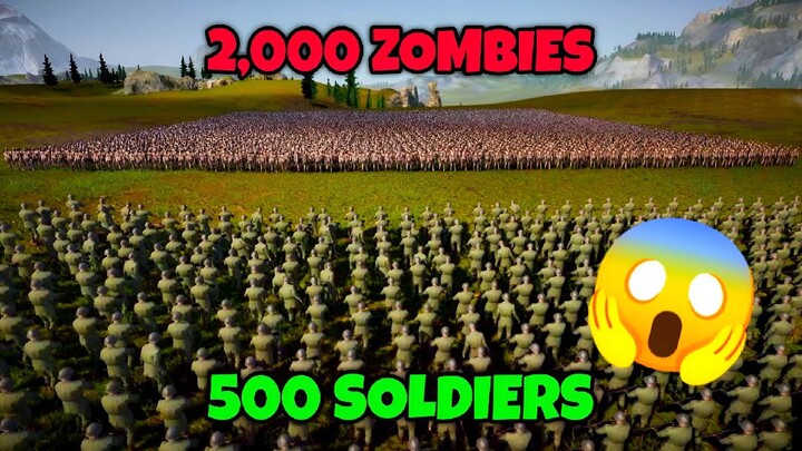500 U.S. SOLDIERS vs 2000 ZOMBIES