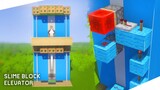 Cara Membuat Simple Slime Block Elevator - Minecraft Indonesia
