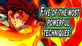 [Demon Slayer] The Top 5 Most Powerful Techniques!